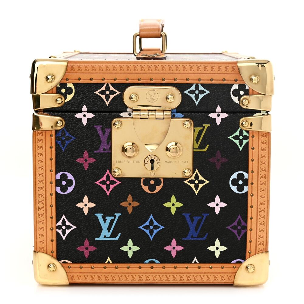 Louis Vuitton Murakami Trunk Multicolor Boite Flacons Vintage Train Case w/keys